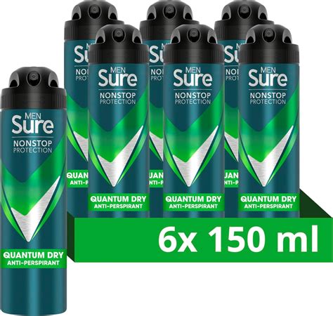 Sure Men Quantum Dry Nonstop Protection Anti Perspirant Aerosol Spray