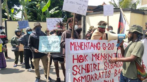 Aksi Mahasiswa Papua Bali Tolak Ktt G Direpresi Ormas Reaksioner