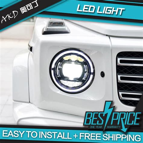 AKD Faro Delantero Para Coche Benz W463 G500 G350 G55 G63 LED Ojo De