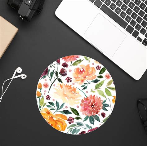 Floral Mousepad Mousepad Mouse Pad Pretty Mousepad | Etsy