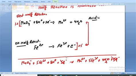 Balancing Redox Reaction Youtube