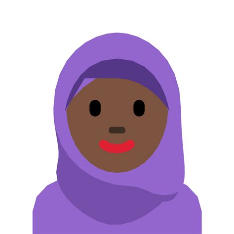 Woman With Headscarf Dark Skin Tone Vector Svg Icon Svg Repo