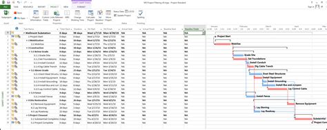 Setting Up A Baseline In Microsoft Project 2013