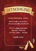 Grappige Uitnodiging Zakelijke Kerstborrel Time Kaartje Go