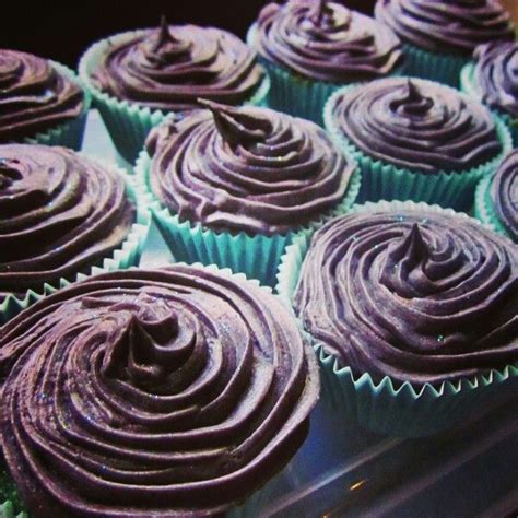 Purple Glitter Cupcakes