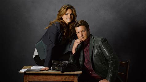 Richard Castle Nathan Fillion Kate Beckett 1080p Stana Katic Tv Show Castle Hd Wallpaper