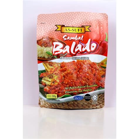 Sambal Balado As Sufi 200gm Shopee Malaysia