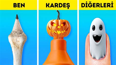 Halloween SANAT Meydan Okuması Harika Korkutucu El Sanatları ve