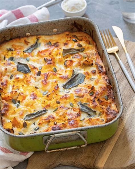 Recette lasagnes aux légumes d automne chèvre et sauce butternut