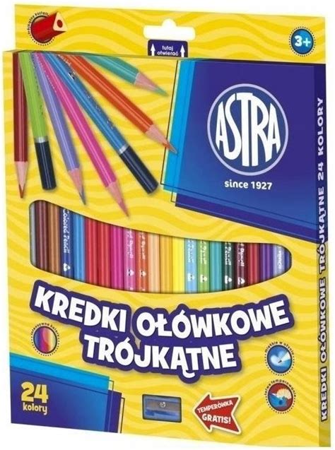 Astra Kredki Ołówkowe Trójkątne 24 Kol Ceny i opinie Ceneo pl