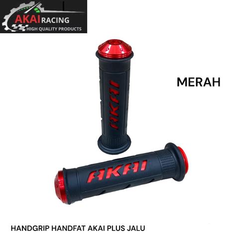 Jual Sepasang Handgrip Karet Garis Jalu Grip Motor Handfat Grip Gas