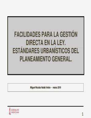 Fillable Online FACILIDADES PARA LA GESTIN DIRECTA EN LA LEY Fax