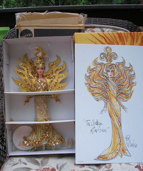 Bob Mackie Goddess Of The Sun Barbie Doll Original Shipper 1995