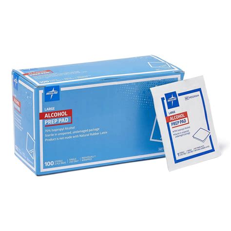 Medline Isopropyl Alcohol Prep Pad 1 75x3 1000ct