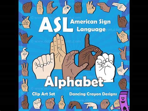 ASL Alphabet Clip Art