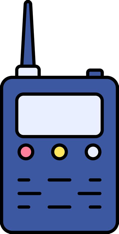 Walkie Talkie Icon In Blue Color Vector Art At Vecteezy