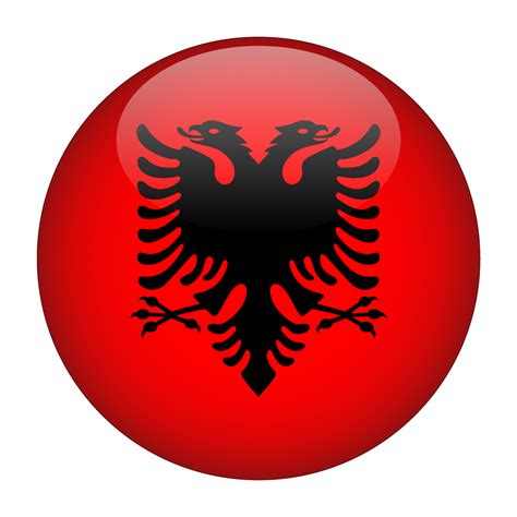 Albania D Rounded Flag With No Background Png