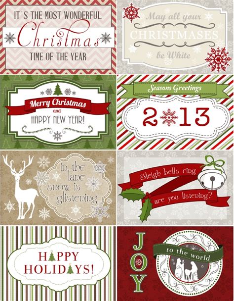 Christmas Labels Templates