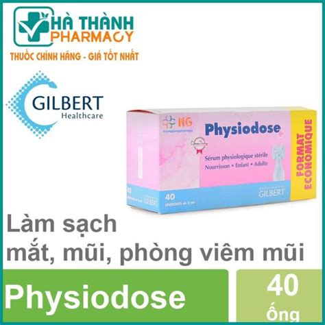 Nước Muối Sinh Lý Physiodose Của Pháp Giúp Kháng Viêm Hộp 40 ống