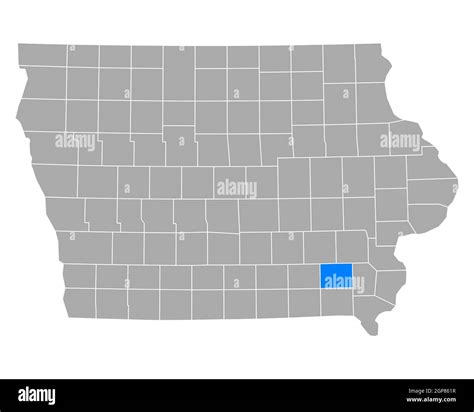 Map of Jefferson in Iowa Stock Photo - Alamy