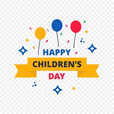 Happy Children Day Vector Hd Png Images Happy Children S Day Blue