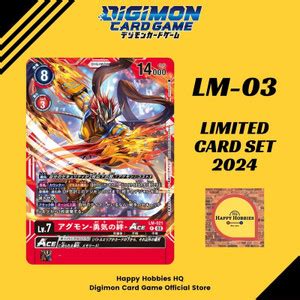 Jual Digimon Card Game Lm Agumon Bond Of Bravery Ace Promo Kota