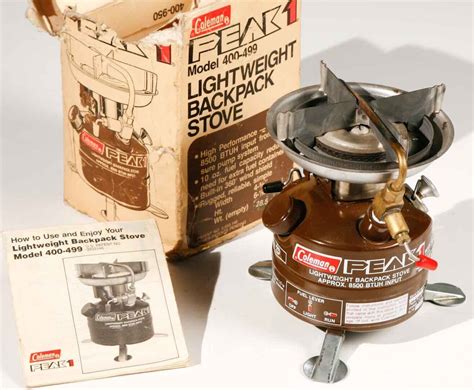 Coleman Peak 1 Model 400 Lightweight Camping Backpacking Gas Stove Ebay