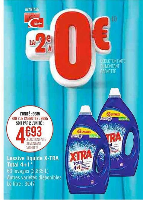 Promo Lessive Liquide Total Format Familial Xtra Chez Carrefour