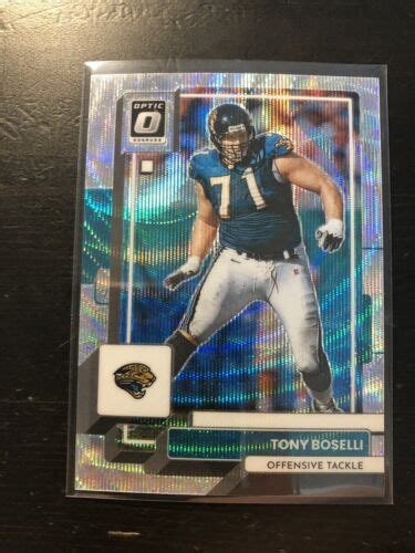 2022 Donruss Optic Premium Silver Wave Prizm 300 Tony Boselli Card 93