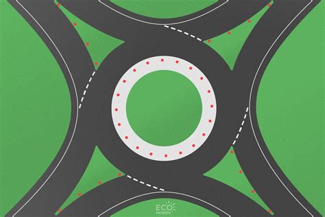 Safety Light Studs On A Roundabout Eco Innov