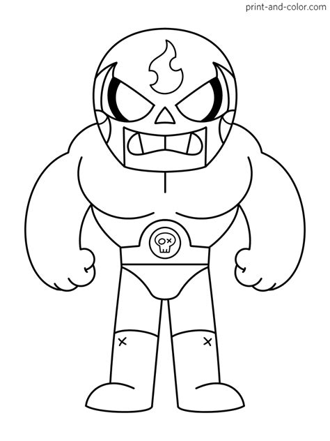 Brawl Stars Coloring Pages Print And