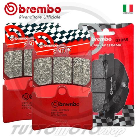 KIT PASTIGLIE FRENO BREMBO ROSSE CARBON YAMAHA T MAX 500 2008 2009 ANT