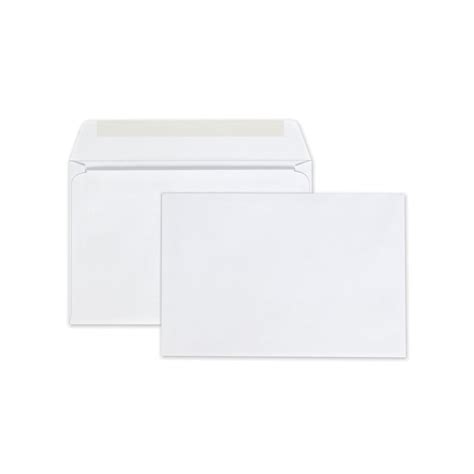 Open Side Booklet Envelope 6 12 Hub Flap Gummed Closure 6 X 9 W