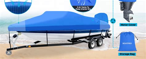 Amazon Boatpro Boatpro Foot Boat Cover Waterproof D Heavy