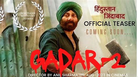 Gadar 2 Official Teaser Sunny Deol Ameesha Patel Utkarsh Sharma