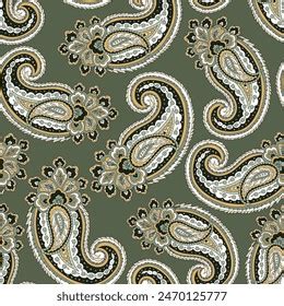 Seamless Indian Traditional Paisley Pattern Stock Vector Royalty Free