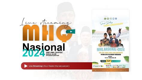 Cabang Lomba Juz Putra Mhq Nasional Smp Sma Tahfidz Darul