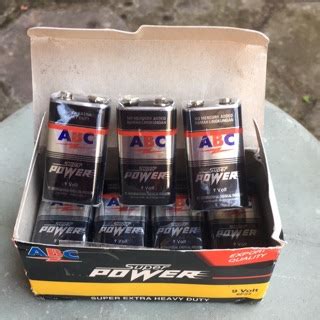 Jual Baterai Abc Kotak Super Power Volt F Shopee Indonesia