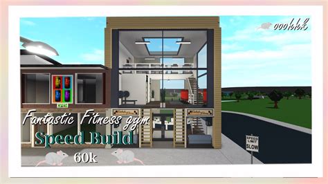 Fantastic Fitness Gym K Bloxburg Speed Build Youtube