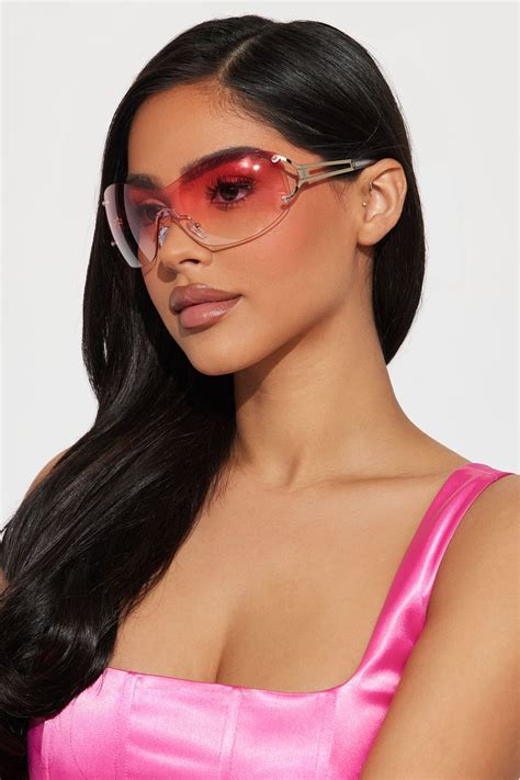 Got To Have You Sunglasses Gold Pink Fashion Nova Sunglasses