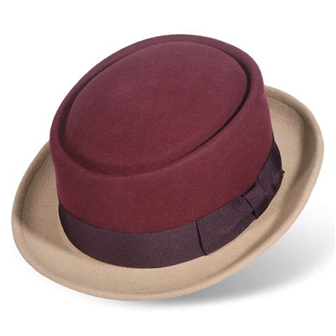 Buy Pork Pie Hats For Men Women Wool Felt Hat Stout Porkpie