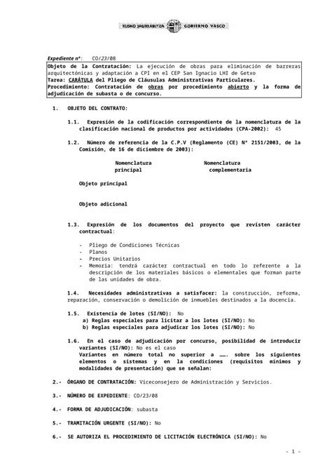 Doc Plantilla Normalizada Para Word€¦ · Web Viewexpediente Nº Co2308 Objeto De La