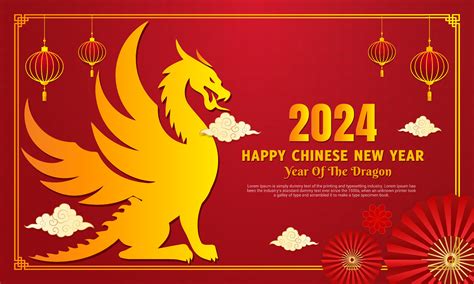 Happy Chinese New Year Design Banner Vector Chinese New Year Design