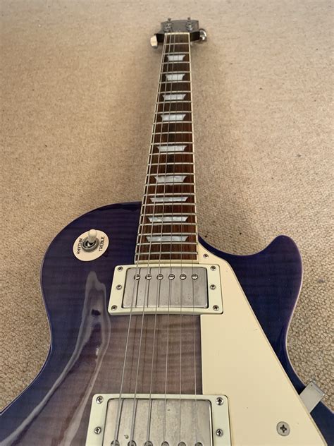 Epiphone Les Paul Standard Plustop Pro Trans Blue Rock Stock Stores