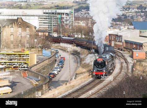 A Steam Gala On The Keighley Worth Valley Railway Vwvr Stock Photo