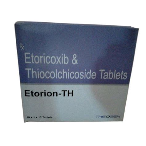 Etoricoxib Thiocolchicoside Etorion TH Tablet 60mg At Rs 456 Box In Nagpur