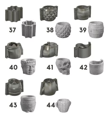 Moldes Macetas Pack Completo Archivos Stl Impresi N D En Venta En San