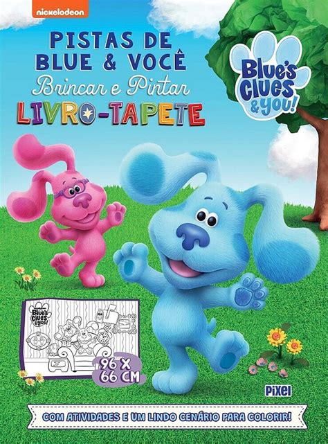 Pistas De Blue Voc Brincar E Pintar Livro Tapete