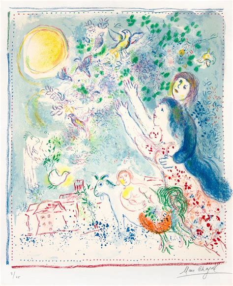 Marc Chagall Marc Chagall La Chasse à LOiseau Bleu Chasing the Blue