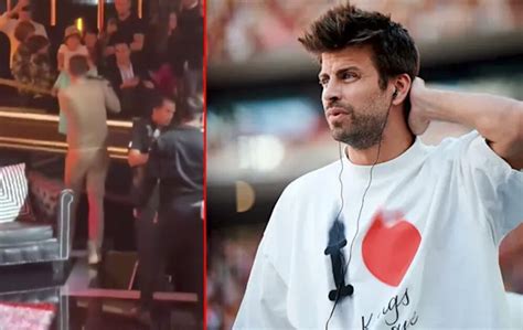 A terrível queda de Gerard Piqué de um palco Ele queria autografar